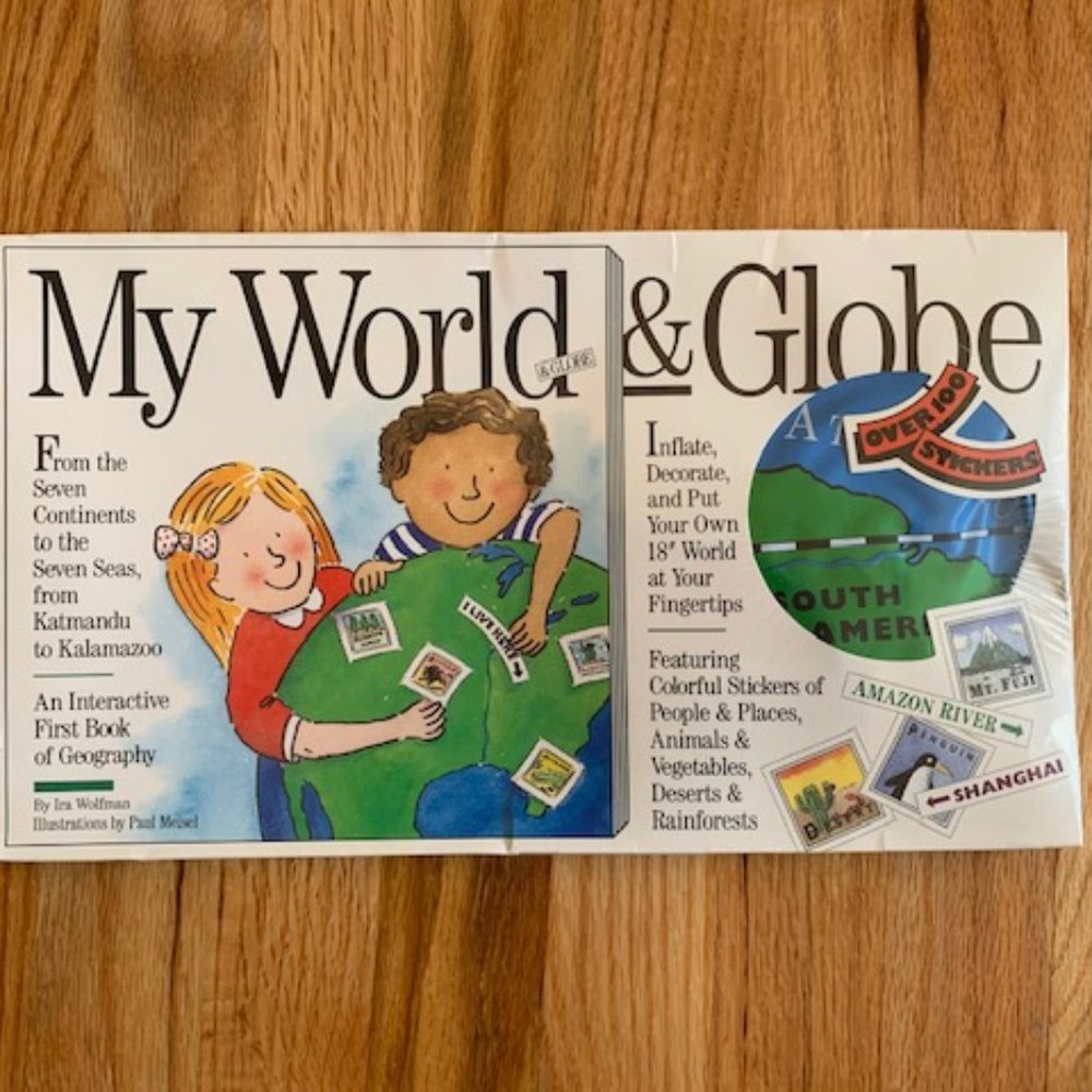 My World & Globe book - NWT